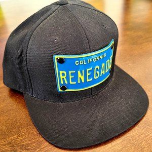 California License Plate Hat "Renegade" Snapback